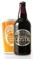Photo: bottle and pint of Crystal, from Houston Breweries