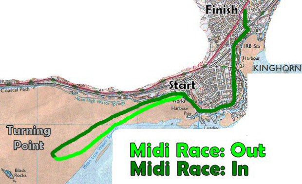 Midi Black Rock course map